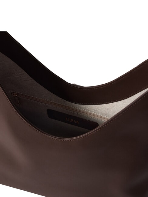 GOCCIA Borsa in pelle a spalla cioccolato - Borse Donna