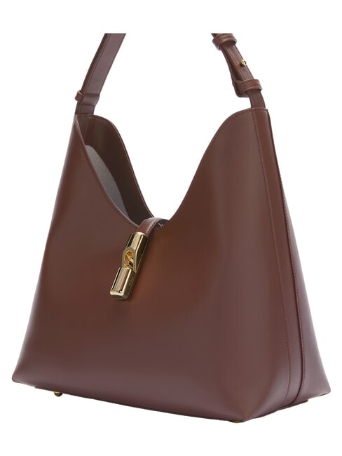 GOCCIA Borsa in pelle a spalla cioccolato - Borse Donna