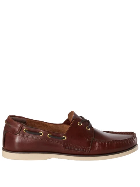 DECK LEATHER Mocassini in pelle dk brown - Scarpe Uomo