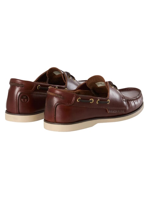 DECK LEATHER Mocassini in pelle dk brown - Scarpe Uomo