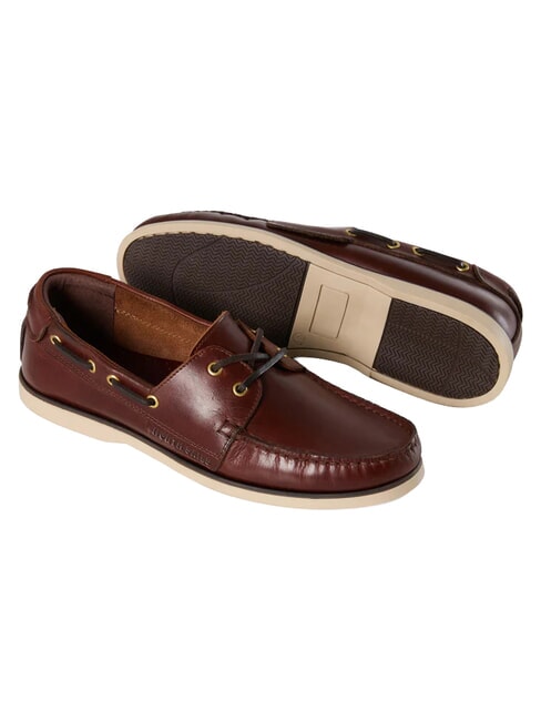 DECK LEATHER Mocassini in pelle dk brown - Scarpe Uomo