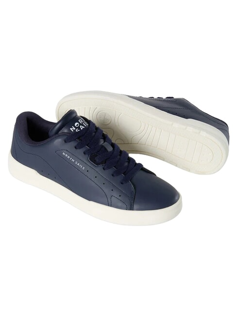 FENDER PLAIN Sneakers in pelle navy - Scarpe Uomo