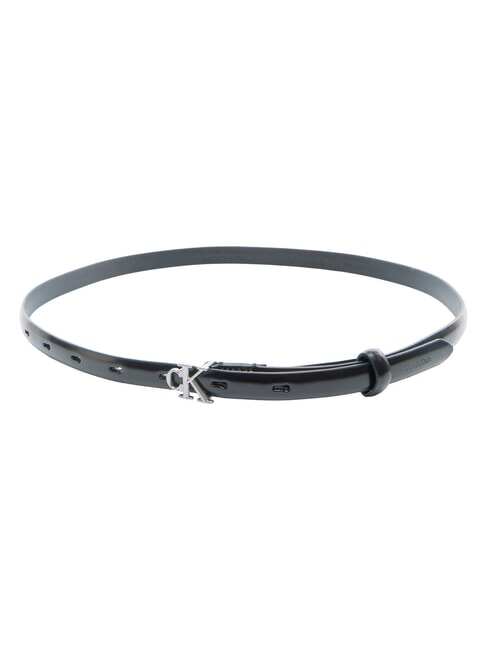 ROUND CK BUCKLE Cintura in pelle ck black / antique nickel - Cinture
