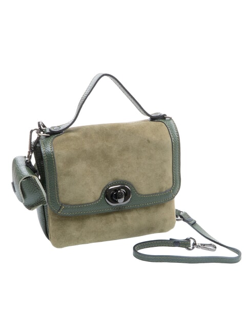 SHAILA Borsa mini a mano con tracolla, in pelle prezzemolo - Borse Donna