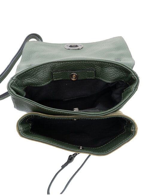 SHAILA Borsa mini a mano con tracolla, in pelle prezzemolo - Borse Donna