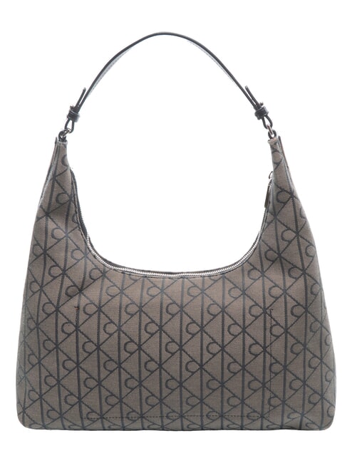 EMBLEM JAQUARD L Borsa a spalla lotus beige/black aop jqd - Borse Donna