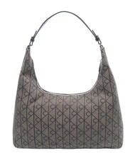 CALVIN KLEIN EMBLEM JAQUARD L Borsa a spalla lotus beige/black aop jqd - Borse Donna - 4