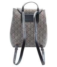 CALVIN KLEIN EMBLEM AOP Zaino con taschino interno lotus beige / black aop - Borse Donna - 2