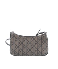 CALVIN KLEIN EMBLEM AOP Borsa mini, a tracolla lotus beige / black aop - Borse Donna - 4