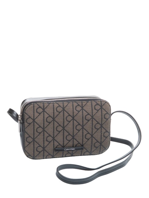 EMBLEM AOP Borsa mini a tracolla lotus beige / black aop - Borse Donna