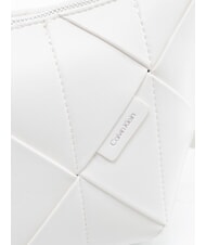 CALVIN KLEIN WOVEN Borsa a spalla white alyssum - Borse Donna - 3