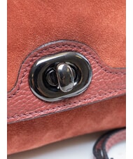 GABS SHAILA Borsa mini a mano con tracolla, in pelle terracotta - Borse Donna - 3