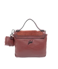GABS SHAILA Borsa mini a mano con tracolla, in pelle terracotta - Borse Donna - 4