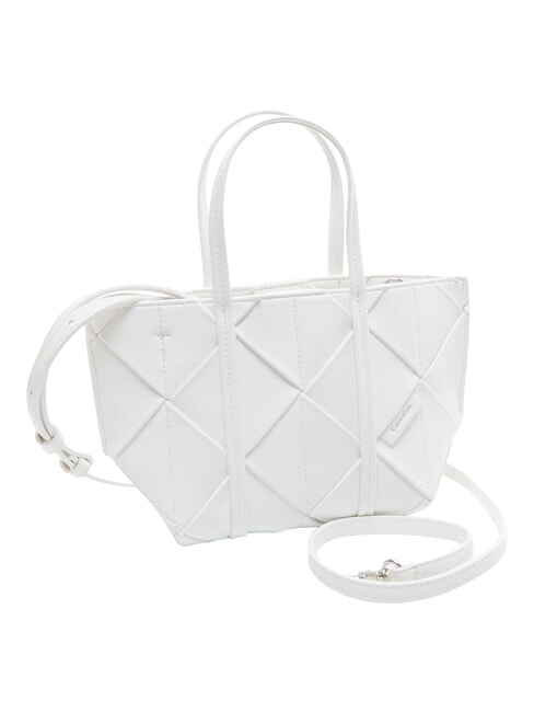 WOVEN Borsa shopping a mano, con tracolla white alyssum - Borse Donna
