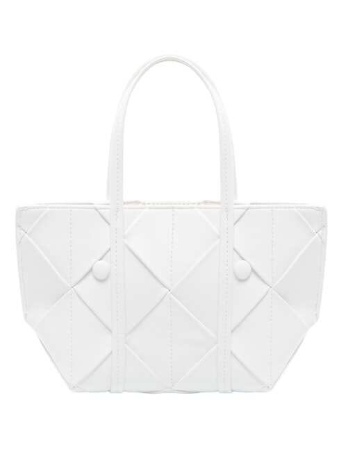 WOVEN Borsa shopping a mano, con tracolla white alyssum - Borse Donna