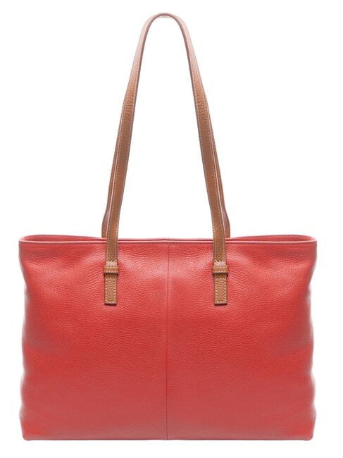 CREMONA S Borsa shopping in pelle, a spalla rosso - Borse Donna