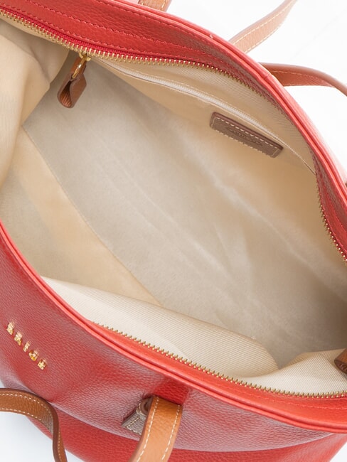 CREMONA S Borsa shopping in pelle, a spalla rosso - Borse Donna