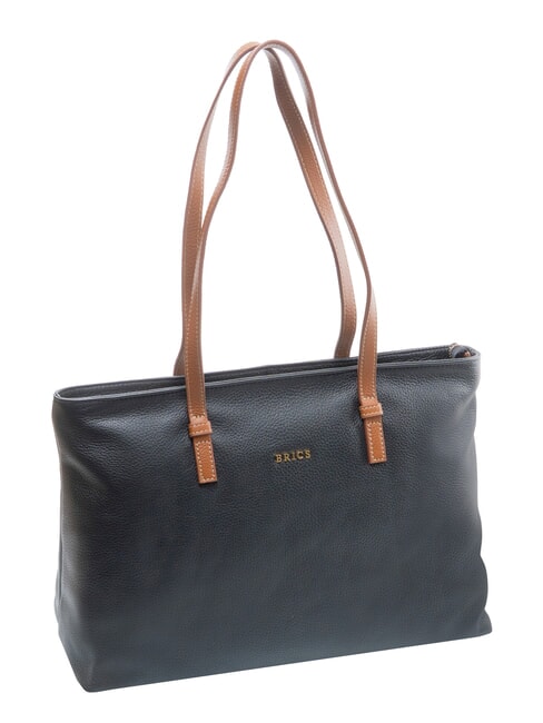 CREMONA S Borsa shopping in pelle, a spalla Nero - Borse Donna