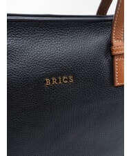 BRIC&rsquo;S CREMONA S Borsa shopping in pelle, a spalla Nero - Borse Donna - 3