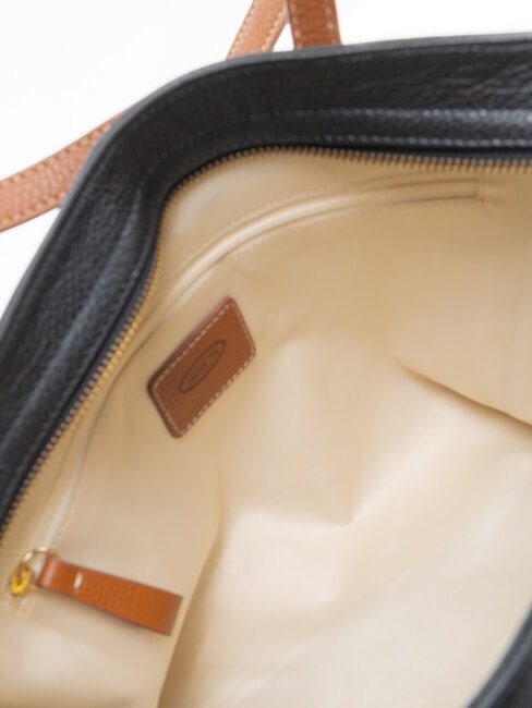 CREMONA S Borsa shopping in pelle, a spalla Nero - Borse Donna