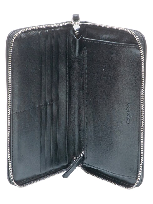 EMBLEM AOP Portafoglio large, zip around lotus beige / black aop - Portafogli Uomo