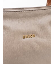 BRIC&rsquo;S CREMONA S Borsa shopping in pelle, a spalla tortora - Borse Donna - 3