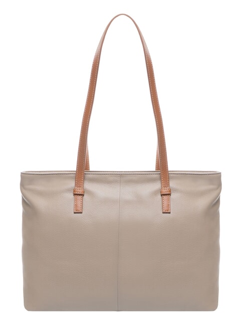 CREMONA S Borsa shopping in pelle, a spalla tortora - Borse Donna