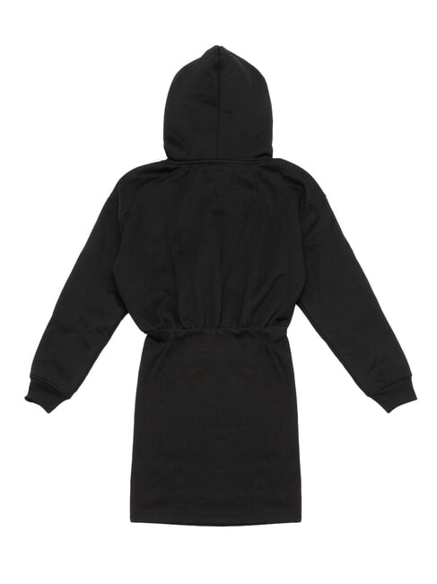 CK JEANS Abito con cappuccio ck black/bright white - Vestiti Donna