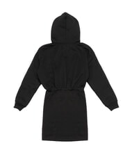 CALVIN KLEIN CK JEANS Abito con cappuccio ck black/bright white - Vestiti Donna - 3