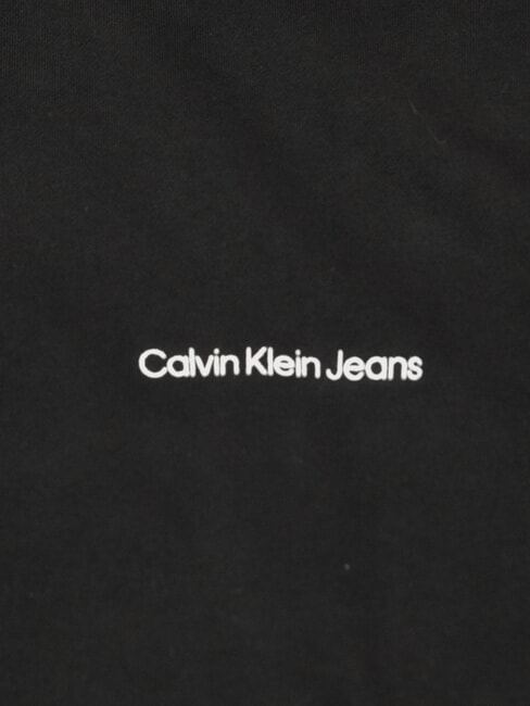 CK JEANS Felpa in cotone ck black/amaranth - Felpe Donna
