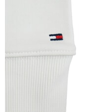 TOMMY HILFIGER TH Felpa in cotone white - Felpe Donna - 3