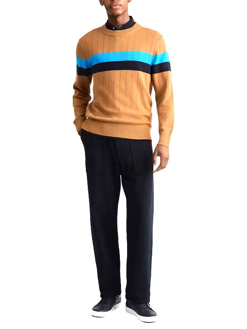 TH Maglione a girocollo cognac / sugarcane mono - Maglie Uomo