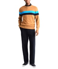 TOMMY HILFIGER TH Maglione a girocollo cognac / sugarcane mono - Maglie Uomo - 3