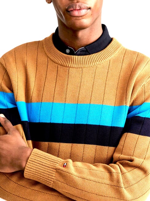 TH Maglione a girocollo cognac / sugarcane mono - Maglie Uomo