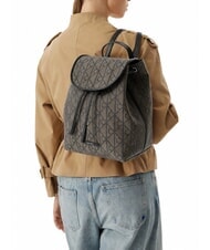 CALVIN KLEIN EMBLEM AOP Zaino con taschino interno lotus beige / black aop - Borse Donna - 2