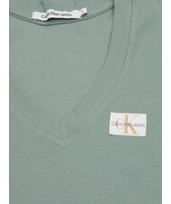 CALVIN KLEIN WOVEN LABEL T-shirt a manica corta, in cotone grey - T-shirt e Top Donna - 2