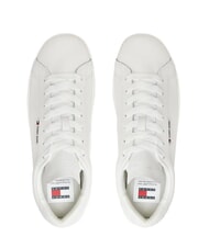 TOMMY HILFIGER TJ LOW CUPSOLE LOW Sneakers in pelle ecru - Scarpe Uomo - 5