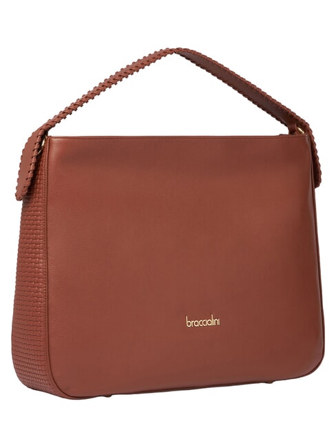 NAOMI Borsa a cartelletta, in pelle marrone - Borse Donna