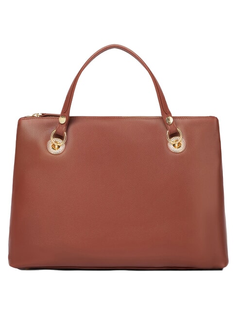 NORA Borsa a mano in pelle con tracolla marrone - Borse Donna