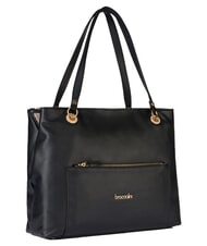 BRACCIALINI NORA Borsa a spalla in pelle con tasca nero - Borse Donna - 2