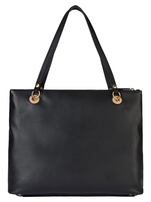 NORA Borsa a spalla in pelle con tasca nero - Borse Donna
