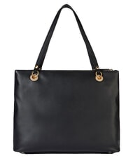 BRACCIALINI NORA Borsa a spalla in pelle con tasca nero - Borse Donna - 3
