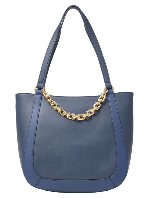CHAIN Borsa a spalla con catena blu - Borse Donna