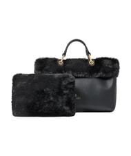 BRACCIALINI BETH FUR Borsa a mano con pochette nero - Borse Donna - 3
