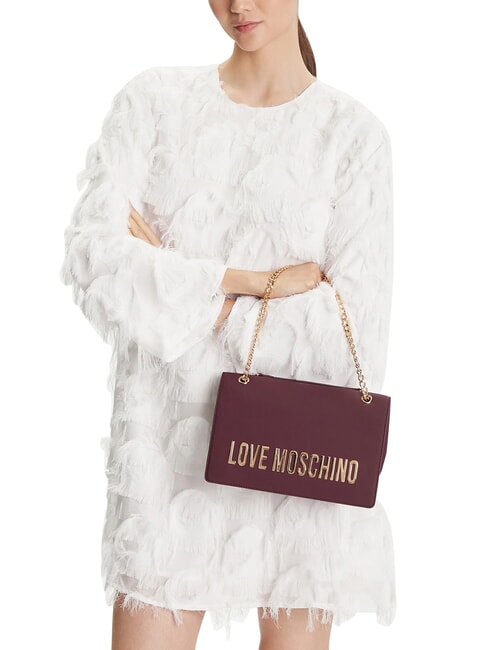 BOLD LOVE Borsa a spalla, con catena vino - Borse Donna