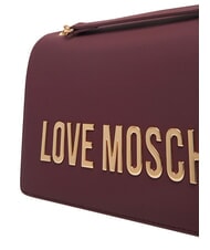 LOVE MOSCHINO BOLD LOVE Borsa a spalla, con catena vino - Borse Donna - 5