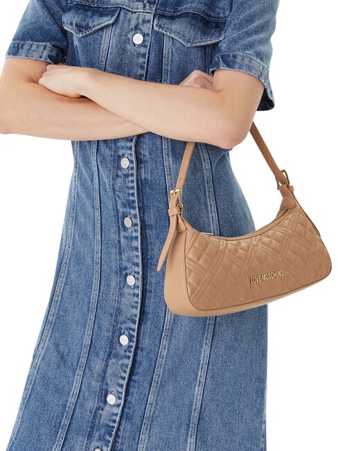 QUILTED Borsa a spalla beige - Borse Donna