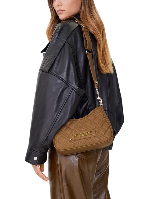 QUILTED Borsa doppia funzione beige - Borse Donna