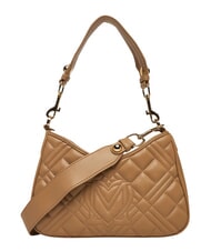 LOVE MOSCHINO QUILTED Borsa doppia funzione beige - Borse Donna - 4