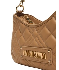 LOVE MOSCHINO QUILTED Borsa doppia funzione beige - Borse Donna - 5
